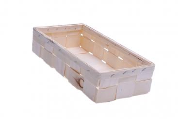 Spankorb natur rechteckig 35cm 