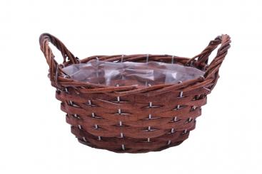 Pflanzkorb Weiden-Rindengeflecht 