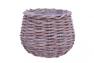Pflanztopf Weiden-Drahtgeflecht geweißt 