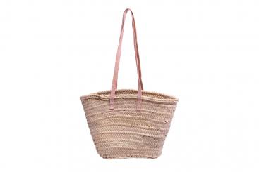 Korbtasche "Aneas" aus Palmblattgeflecht zum Umhängen 