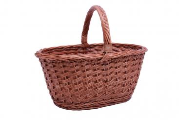 Einkaufskorb gesottene Vollweide durchbrochene Flechtweise 