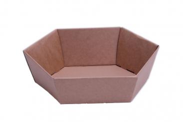 Verpackungsschale aus Karton braun 29x23xh8,5cm 