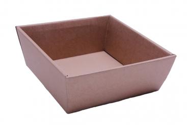 Verpackungsschale aus Karton braun 21x21xh9cm 
