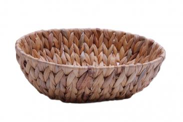 Korbschale Wasserhyazinthgeflecht oval 28cm 