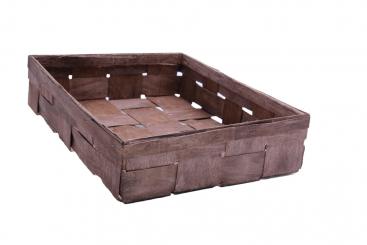 Spankorb braun rechteckig 35cm 