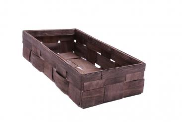 Spankorb braun rechteckig 35cm 
