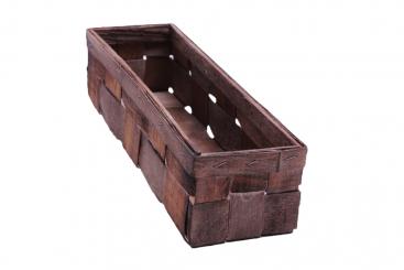 Spankorb braun rechteckig 35cm 