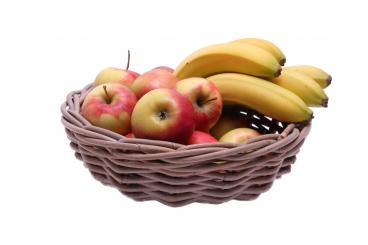 Korbschale aus Rattangeflecht rund 31cm 