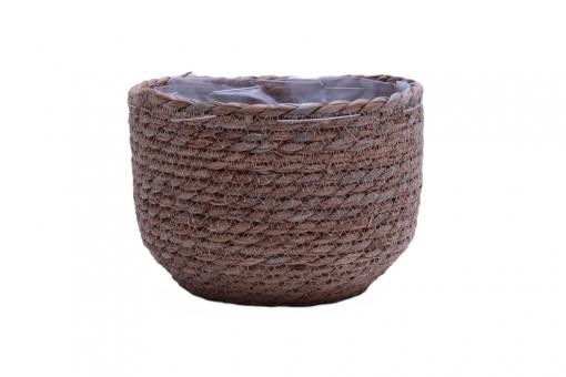 Übertopf Seegrasgeflecht natur d21cm 